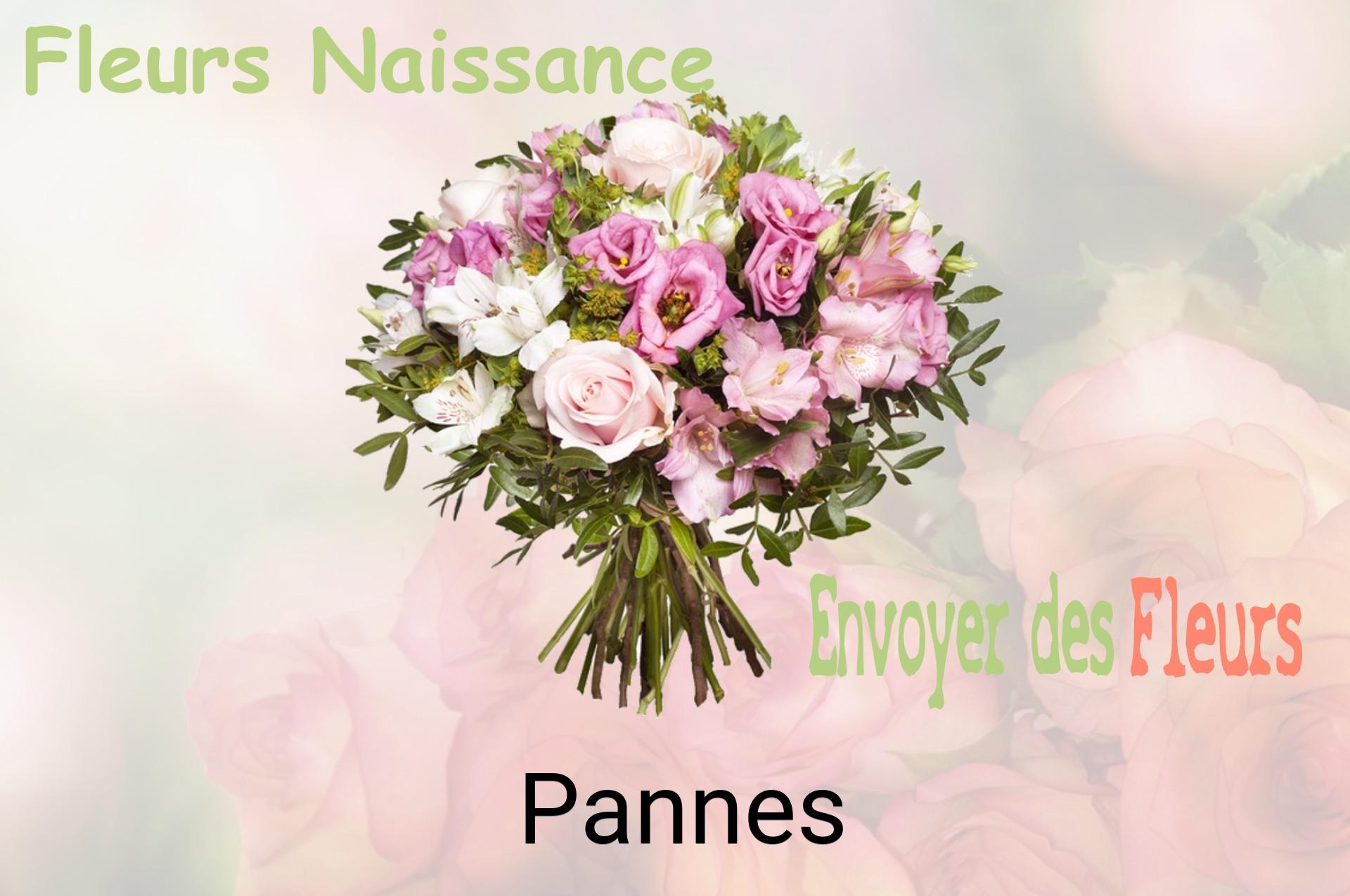 Bouquet de fleurs de naissance livré à Pannes